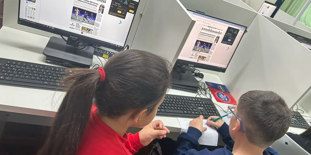 Tecnologia foi importante aliada dos alunos no desenvolvimento do trabalho