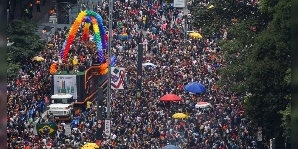 O apelo para que o público incorporasse as cores da bandeira nacional partiu da própria organização da parada