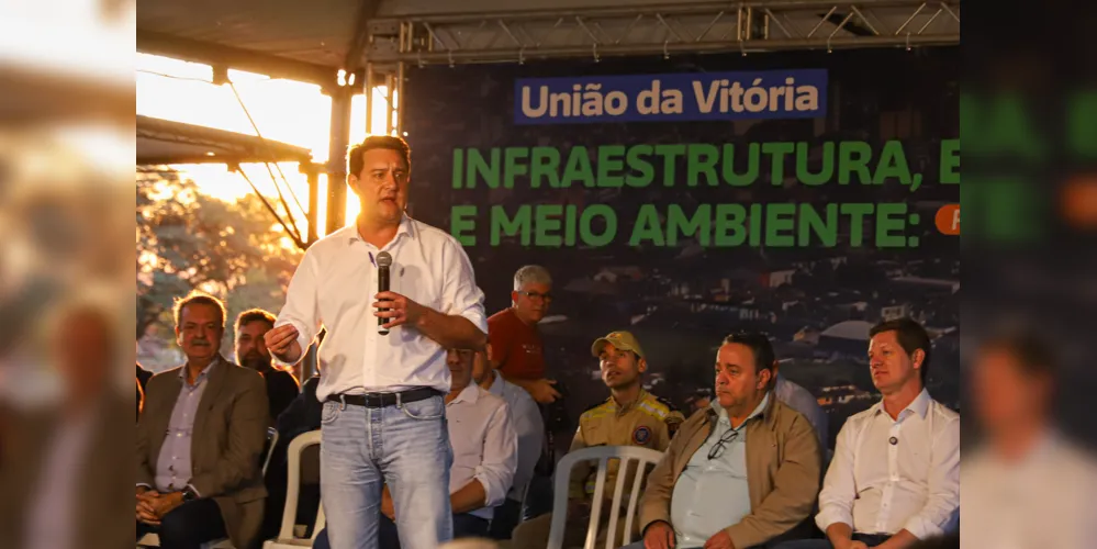 O governador Carlos Massa Ratinho Junior assinou nesta quinta-feira (20) a ordem de serviço