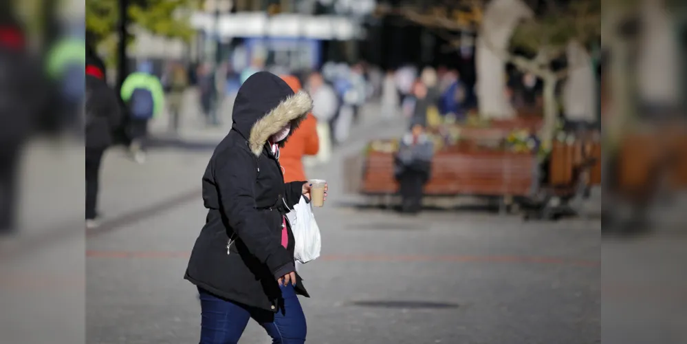 No domingo, termômetros variam entre 9ºC e 21ºC