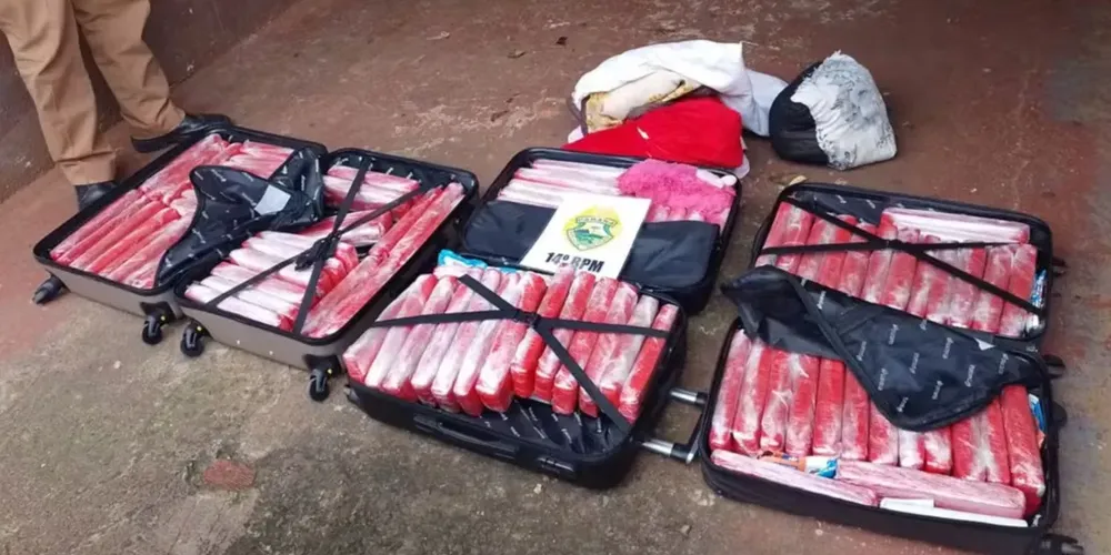 Droga foi apreendida pela Polícia Militar