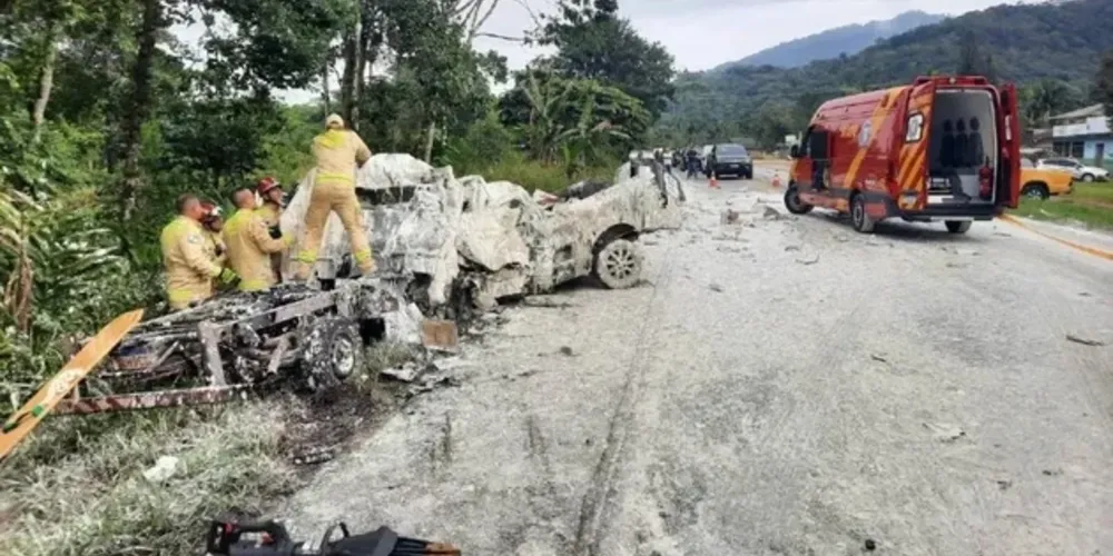Acidente aconteceu em Guaratuba