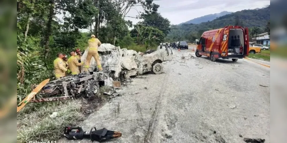 Acidente aconteceu em Guaratuba