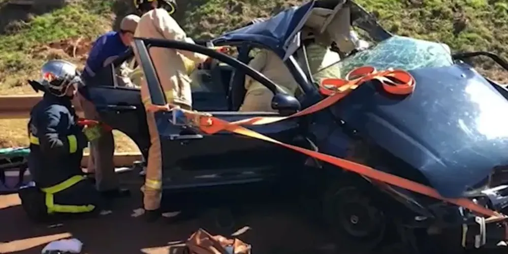 Acidente aconteceu na manhã desta segunda-feira (1º)