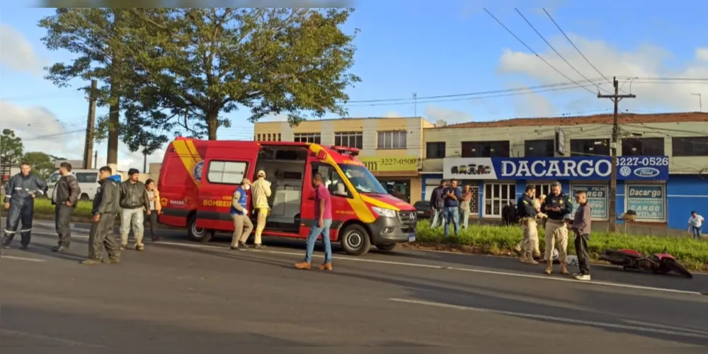 Acidente aconteceu na avenida Souza Naves