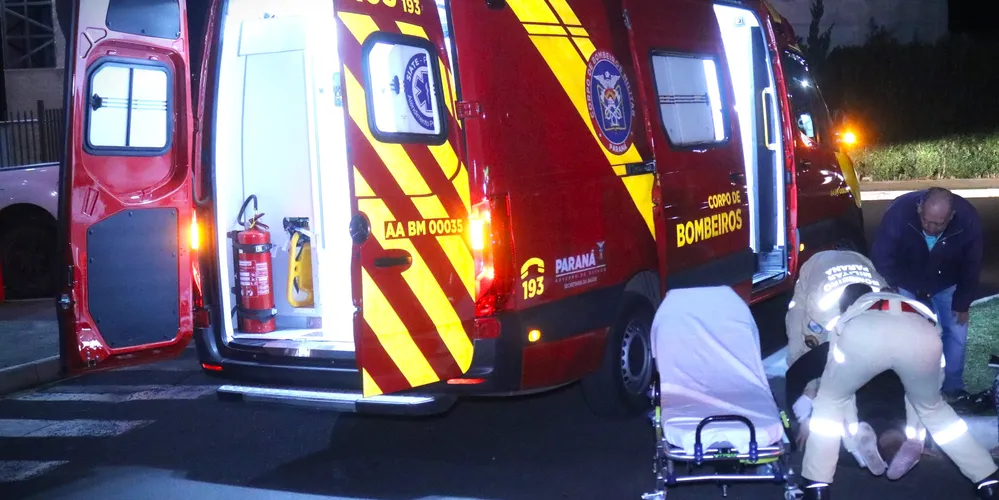 Equipe do Corpo de Bombeiros (Siate) realizou os primeiros socorros à vítima