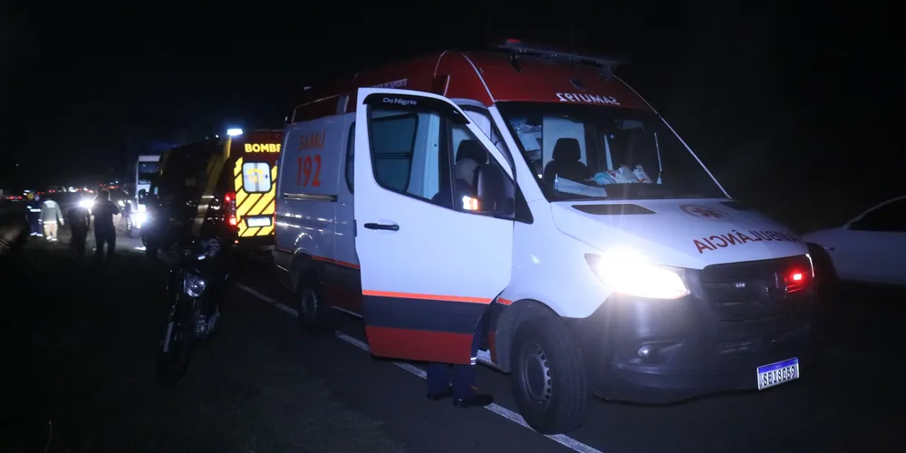 Equipe do Samu foi acionada para realizar os atendimentos