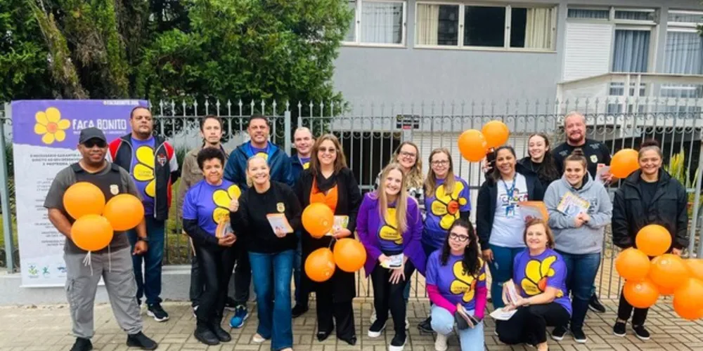 A ação faz parte da Semana do Maio Laranja