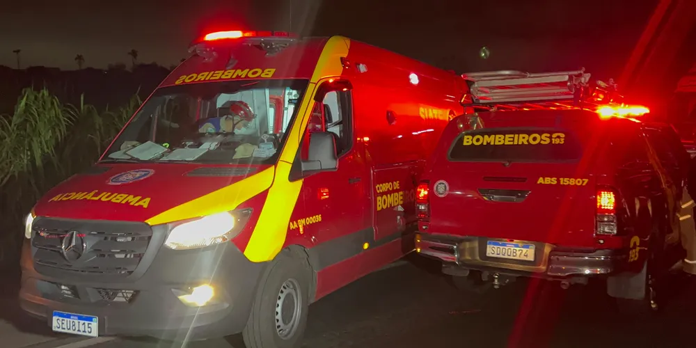 Equipe do Corpo de Bombeiros foi acionada para o acidente