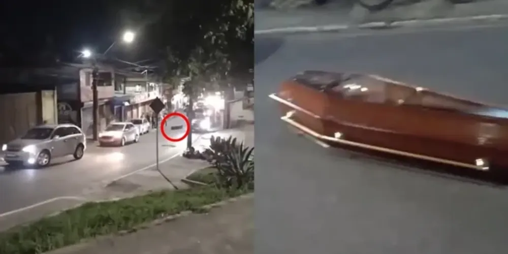 Caixão ficou no meio da via pública