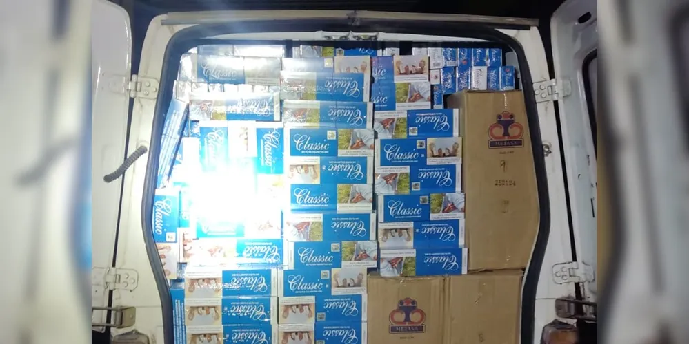 Carro e a carga foram encaminhados para a Receita Federal