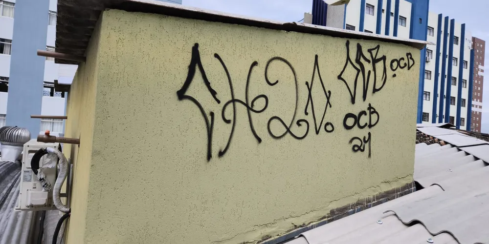 Pichação aconteceu no local religioso de Ponta Grossa