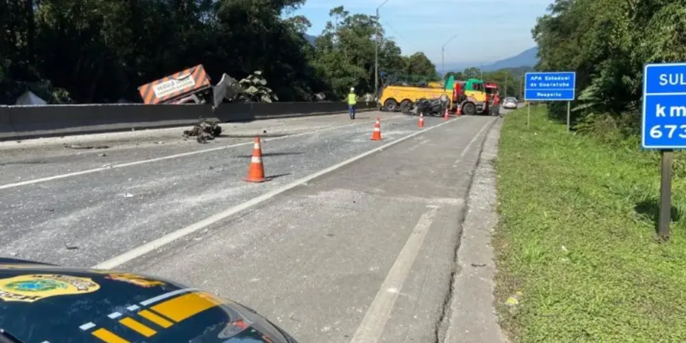 Acidente aconteceu no trecho entre Curitiba e Joinville