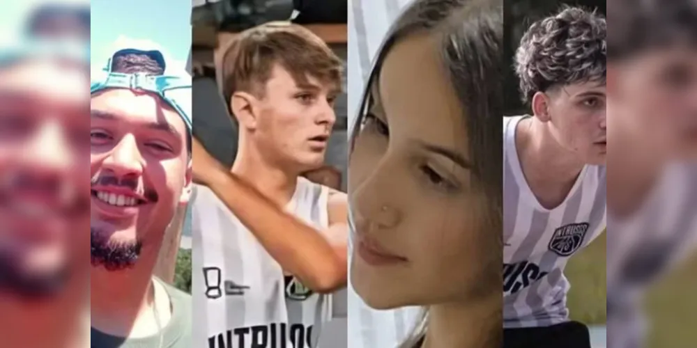 As vítimas foram identificadas como Milena Lazari, 16 anos; Enzo Candaten, 18; Deivid Guimarães, 19; e Samuel Carlin, 20