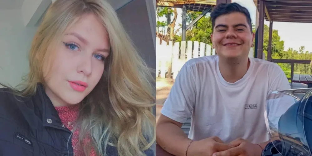 Mariana, de 20 anos, e William, de 23 anos, foram as vítimas do acidente fatal