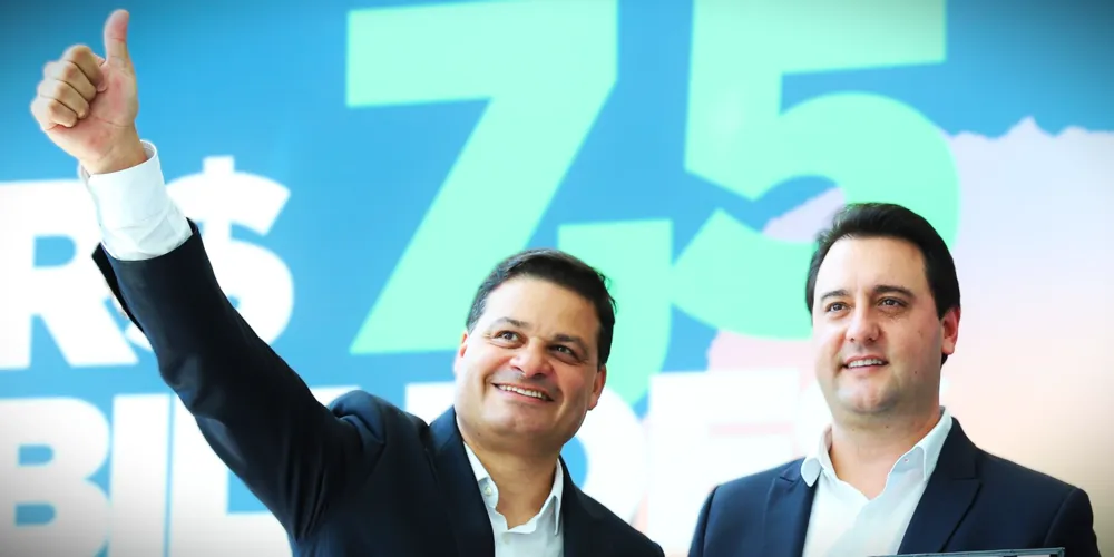 Sandro Alex e o governador do Paraná, Ratinho Junior