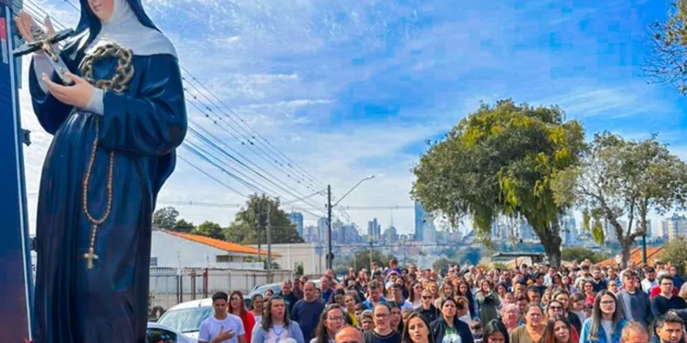 A procissão em honra a Santa Rita vai acontecer no domingo, dia 26.