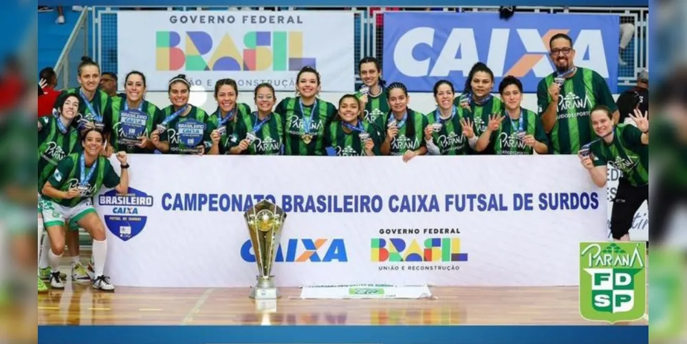 Federação Desportiva de Surdos do Paraná Feminino conquista título no Campeonato Brasileiro Caixa de Futsal para Surdos