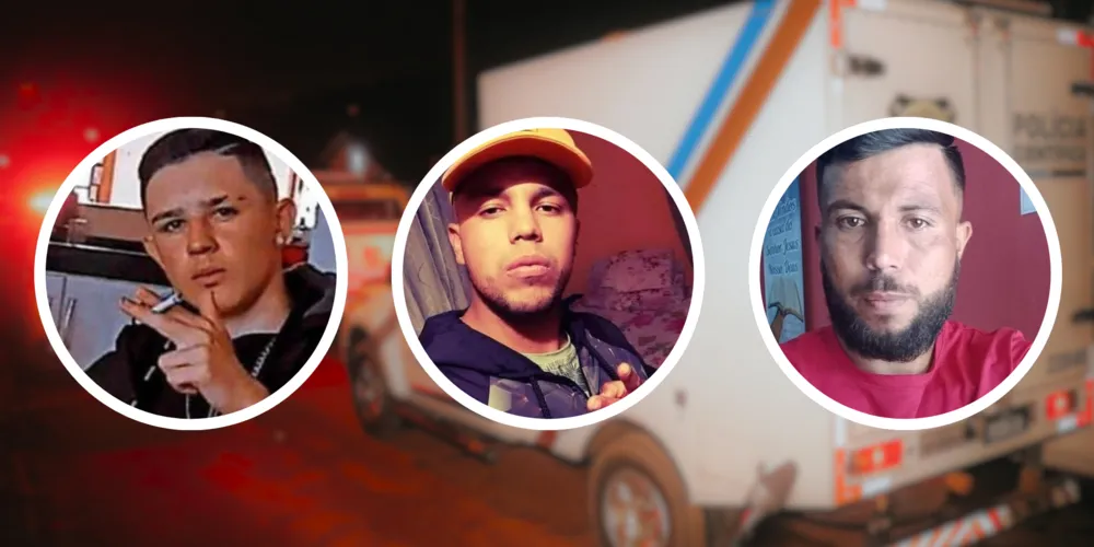 Paulo Eduardo e os irmãos Ronaldo Lima e Márcio de Lima