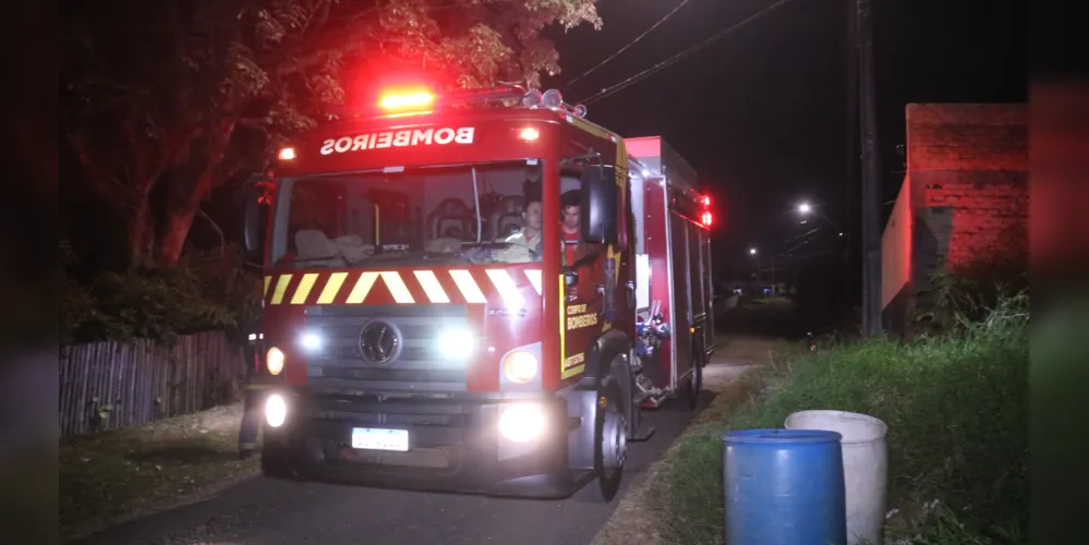 Corpo de Bombeiros foi mobilizado para a ocorrência