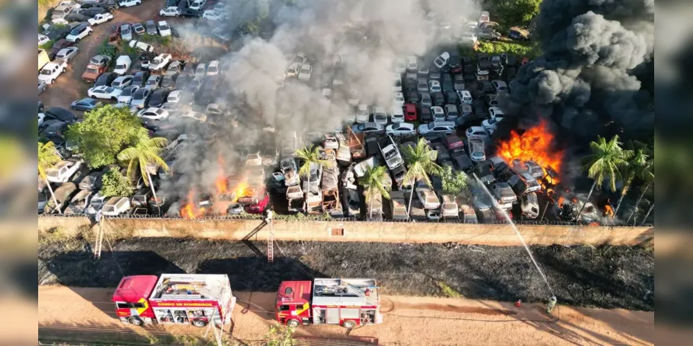 Combate ao incêndio teve apoio de brigadistas de Cambé e Ibiporã