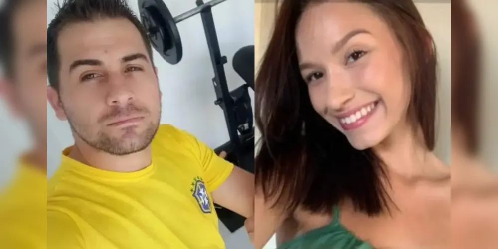 Vigilante Marcos Vagner de Souza e a jovem Isis Victoria Mizerski