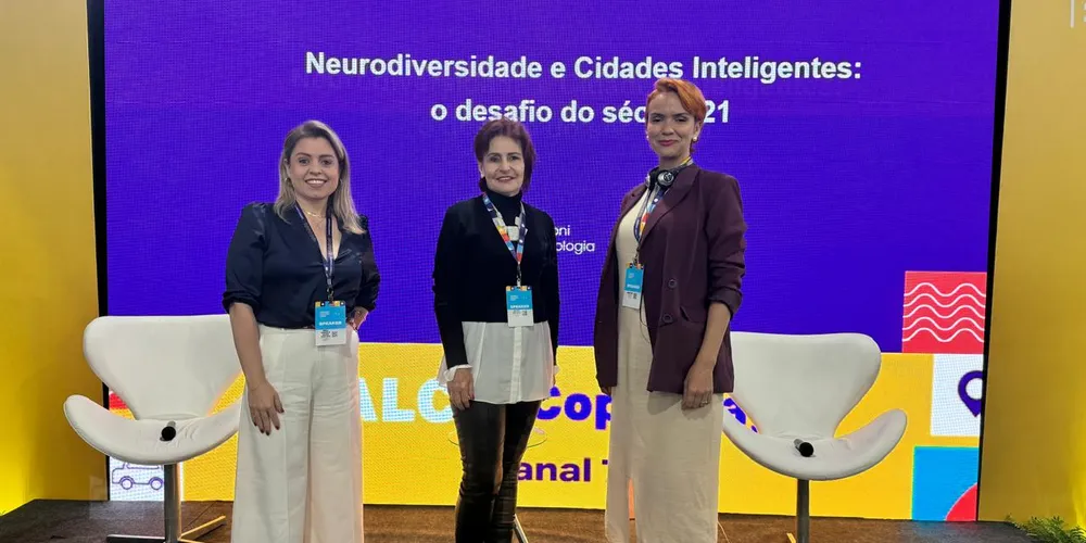 Em sua apresentação, Pâmella trouxe dados sobre o TEA