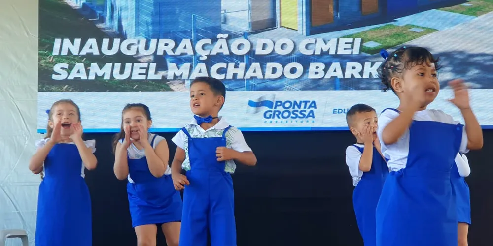 O CMEI tem capacidade para atender até 100 crianças em tempo integral