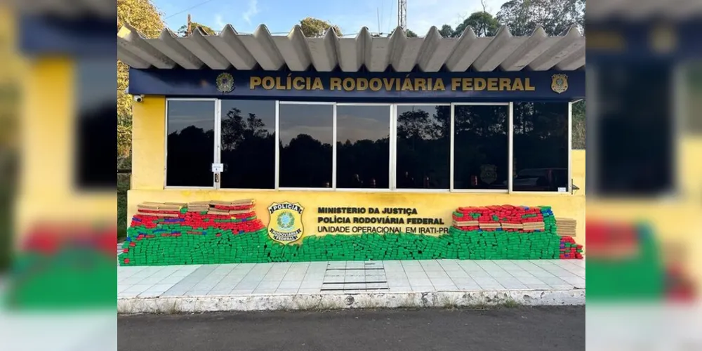 PRF apreende mais de 1 tonelada de maconha em Irati