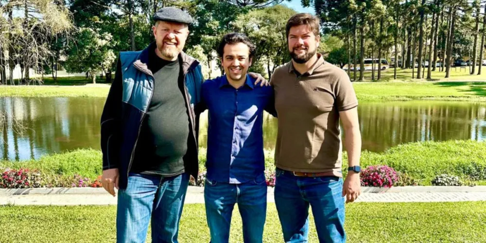 Werner Braun, Deputado Luiz Fernando Guerra e Rubens Kliewe