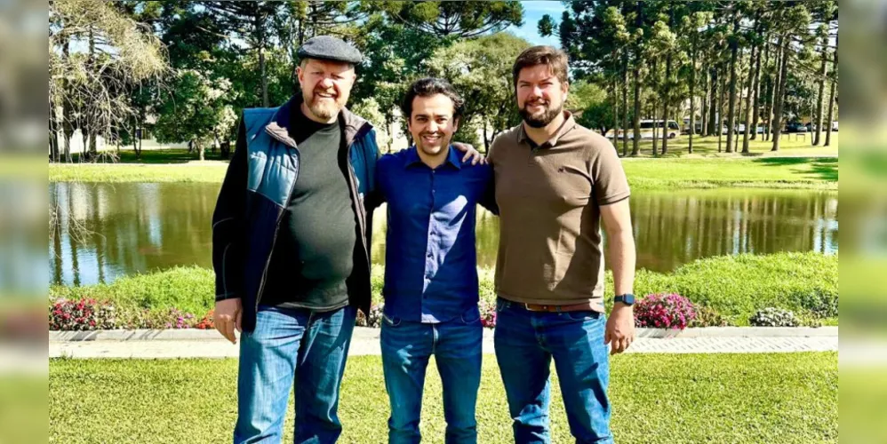 Werner Braun, Deputado Luiz Fernando Guerra e Rubens Kliewe