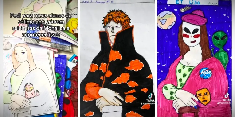 Releituras da Mona Lisa viralizaram nas redes sociais