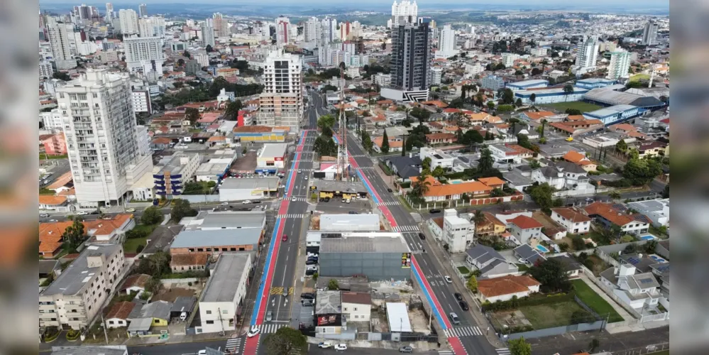 A nova pintura não representa apenas incremento estético, mas de segurança para ciclistas e pedestres