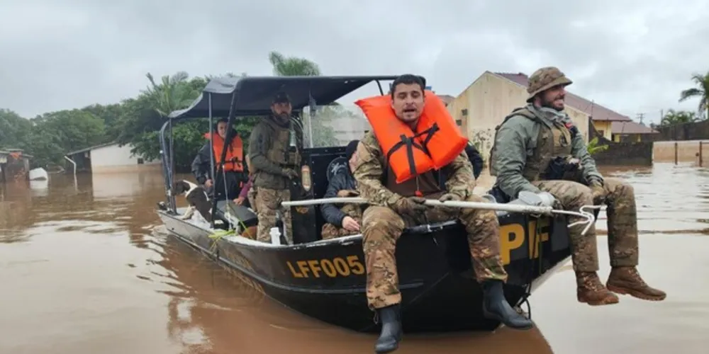 ia Federal do PR segue em apoio às vítimas das chuvas no RS