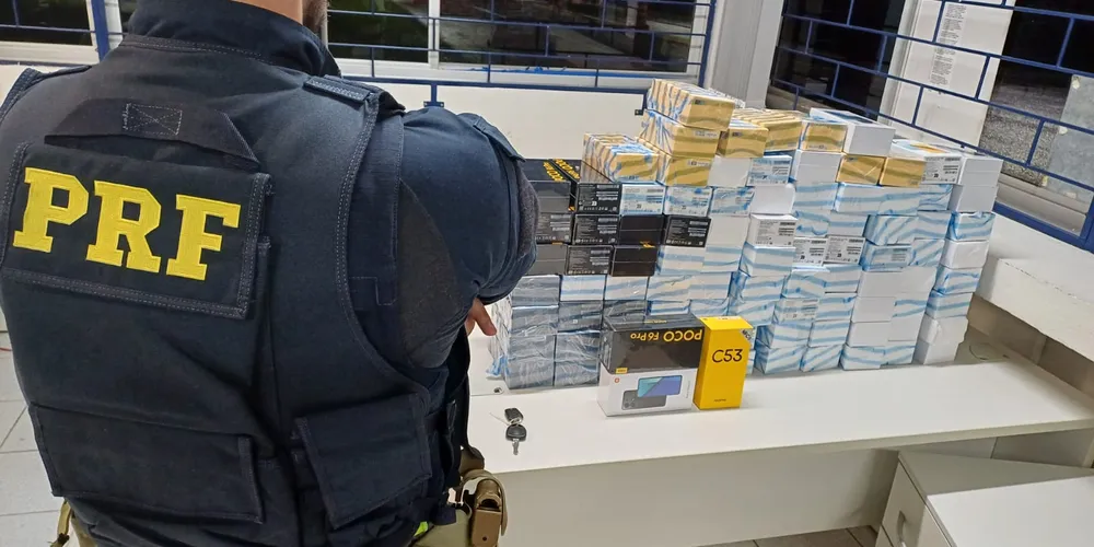 Mercadoria foi levada para a Receita Federal de Ponta Grossa