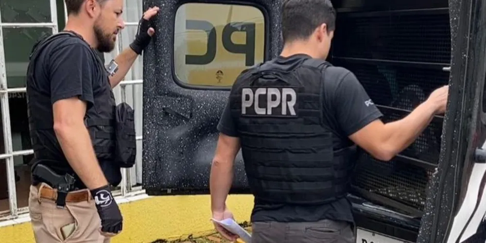 Homem de 29 anos foi conduzido para a Cadeia Pública de Castro