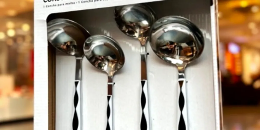 Conjunto é para conchas para caldos e molhos