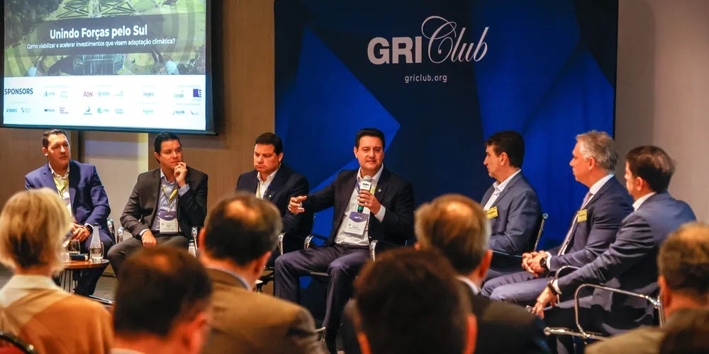 Governador do Paraná, Ratinho Junior, durante o evento