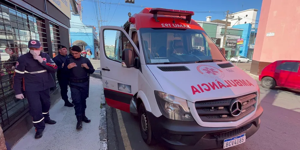 Samu prestou atendimento à vítima