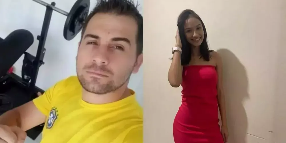 Vigilante Marcos Vagner de Souza e a jovem  Ísis Victória Mizerski