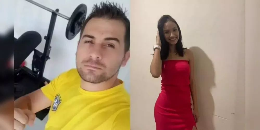 Vigilante Marcos Vagner de Souza e a jovem  Ísis Victória Mizerski