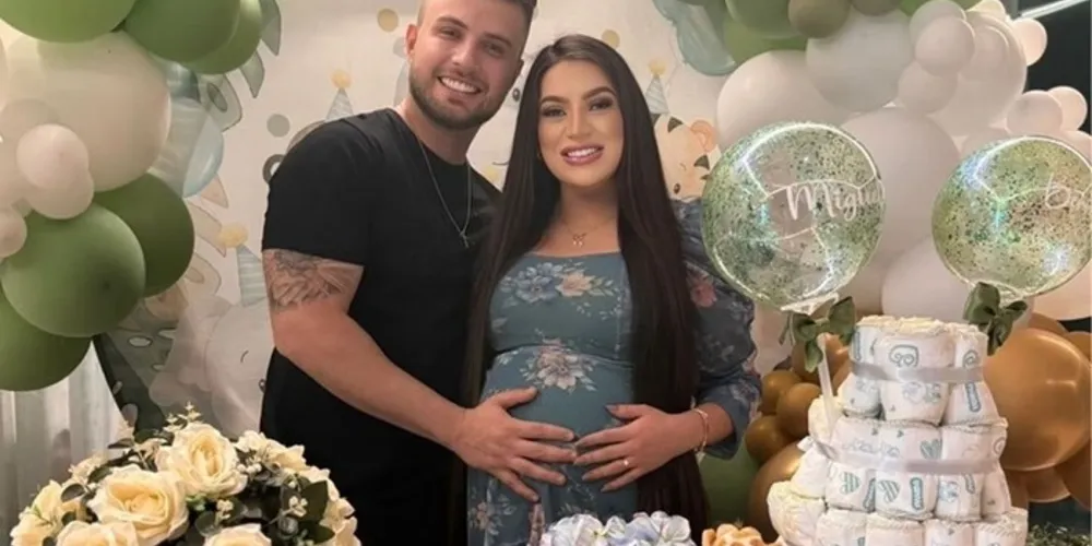 Conrado e sua esposa, Anna Moraes