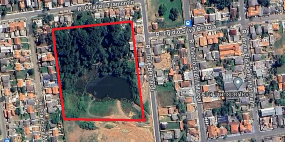 Novo parque será no bairro Contorno, mais precisamente na Rua José Bernardi