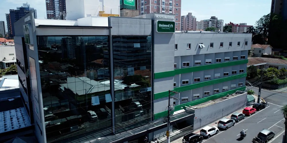 Vista geral do atual Hospital Unimed em Ponta Grossa