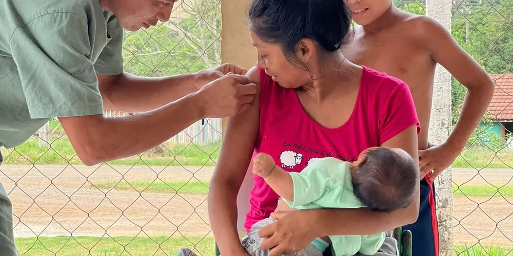 Ortigueira tem 69% da população indígena vacinada contra a gripe