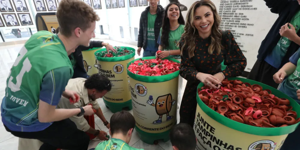 Os estudantes também conheceram os espaços da Assembleia Legislativa
