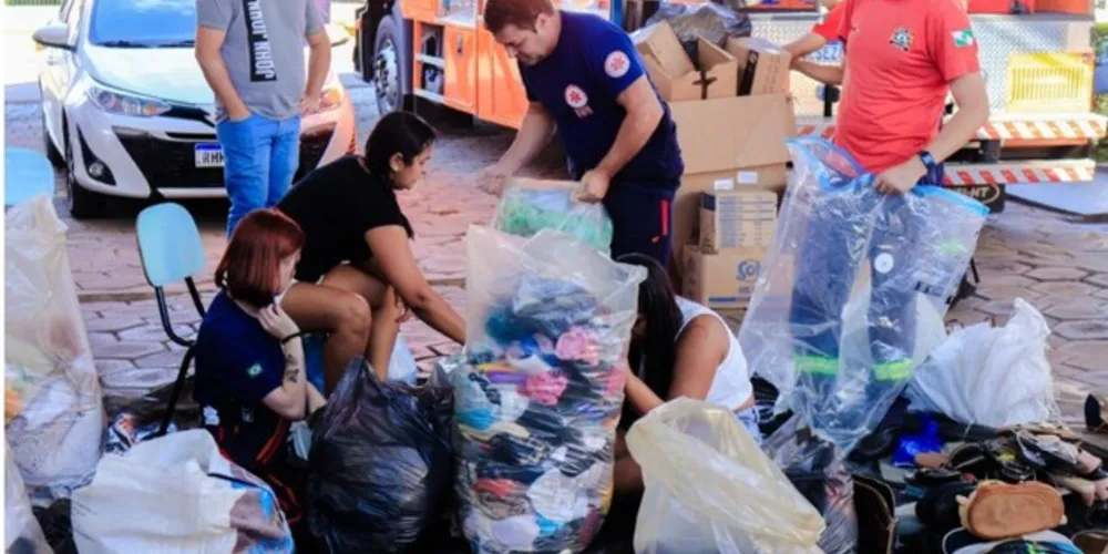 A Defesa Civil de Tibagi informa que segue recebendo doações até o dia 22