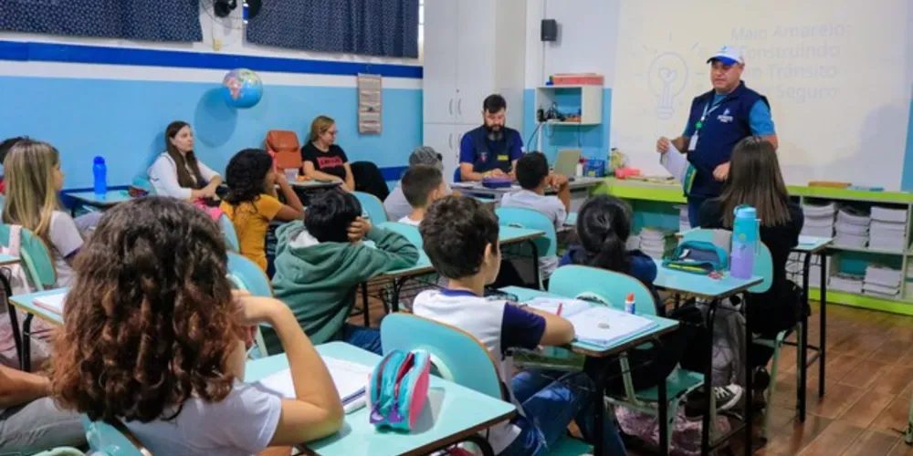 A Polícia Militar também esteve presente reforçando a importância da ação