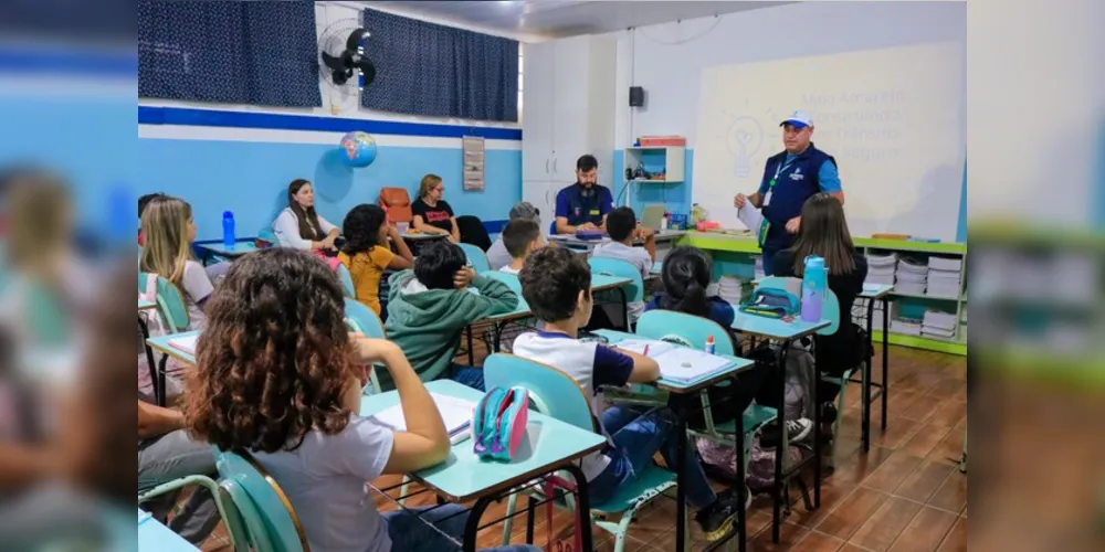 A Polícia Militar também esteve presente reforçando a importância da ação