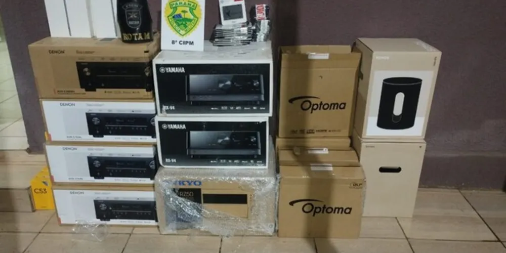 Produtos estavam em um automóvel HB20 preto